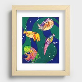 Cephalopods! Recessed Framed Print