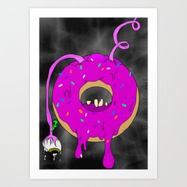 Donut Monster Gen51 Series Art Print