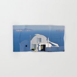 Santorini House Greece Hand & Bath Towel