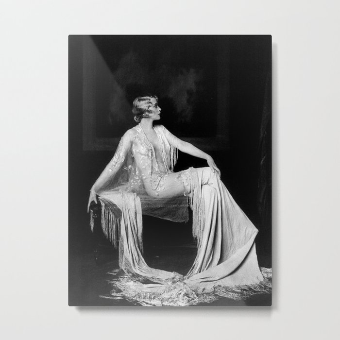 Muriel Finlay, Ziegfeld Follies Jazz Age black and white photograph Metal Print