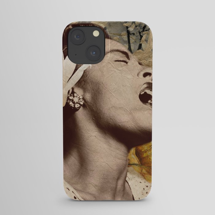 Billie Holiday Vintage Mixed Media Art Collage iPhone Case