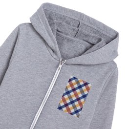 Denim Plaid Modern Collection Kids Zip Hoodie