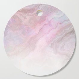 Frozen Iridescent Fantasy Marble - Pink Cutting Board