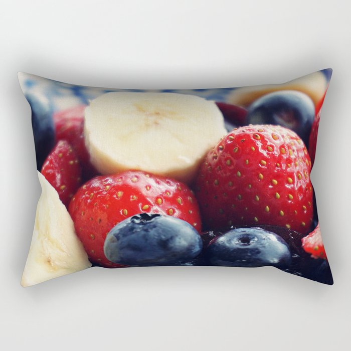 Fruits Salad Photo Rectangular Pillow