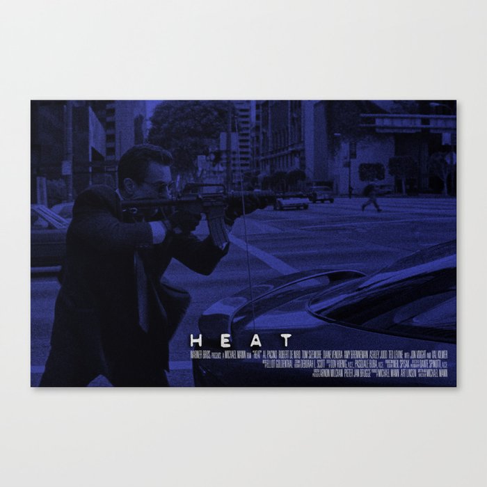 Movie Poster - Heat (De Niro) Canvas Print
