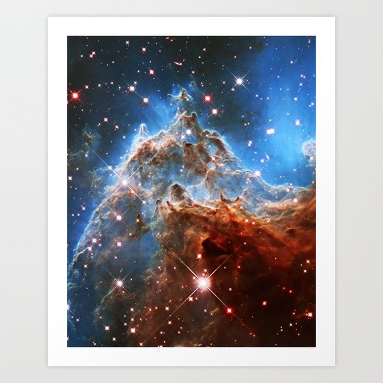 Monkey Head Nebula Art Print
