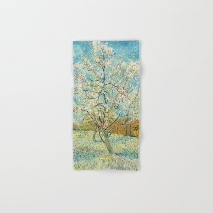 Vincent van Gogh - Pink Peach Tree in Blossom Hand & Bath Towel