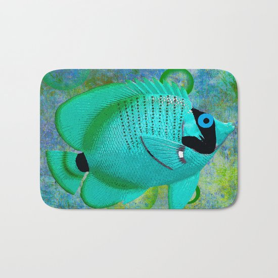 ANGEL FISH BLUE Bath Mat