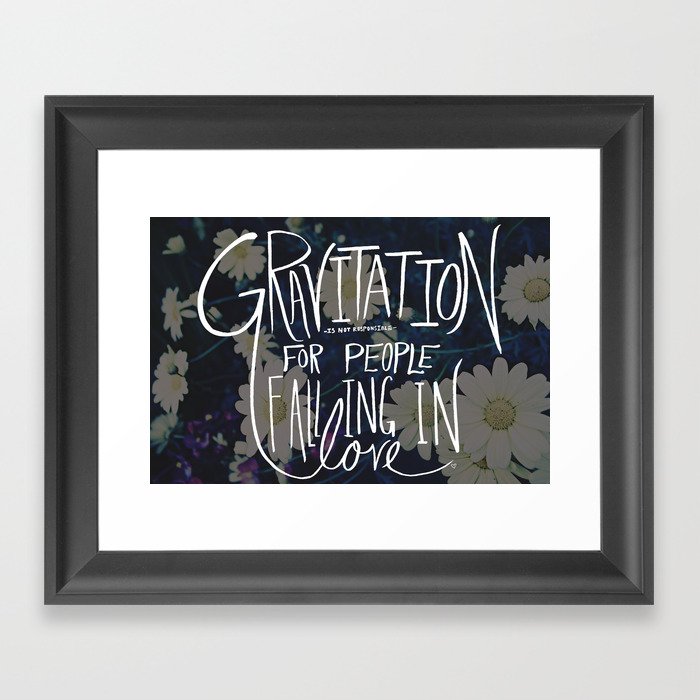 Einstein: Gravitation Framed Art Print
