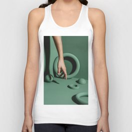 Green abstract background Tank Top