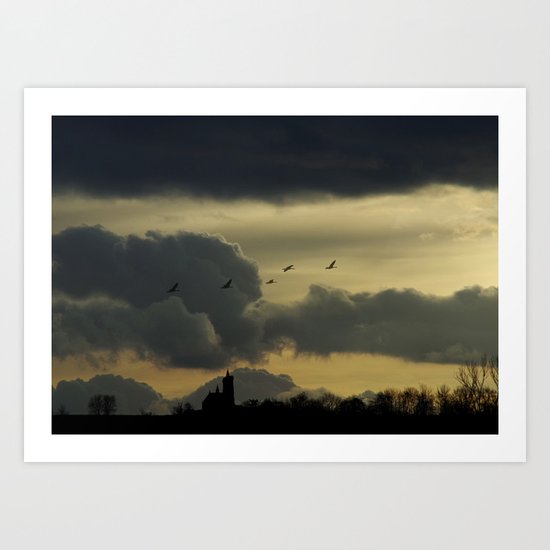 Dark idyll Art Print