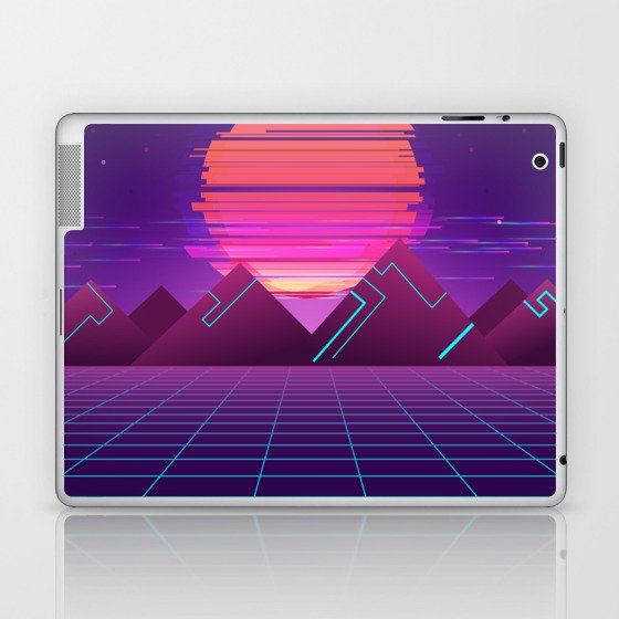 Cyberpunk Landscape Aesthetic Laptop & iPad Skin