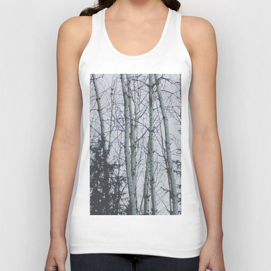 Birch trees Unisex Tank Top