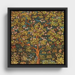 William Morris Tree Of Life, Morris floral,No, 2. Framed Canvas