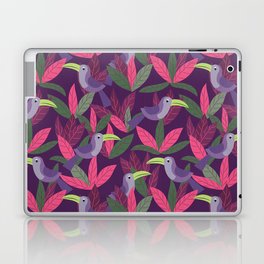 Toucan Jungle Pink Purple Laptop Skin