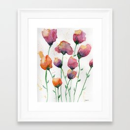 poppies 4 Framed Art Print