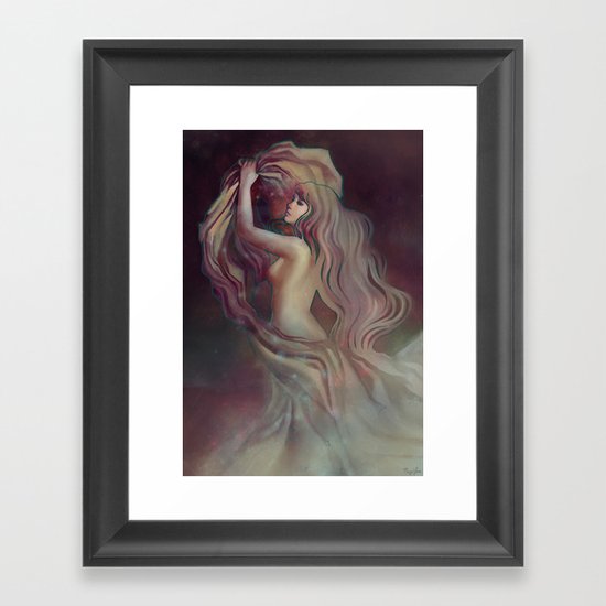 Who Hangs the Stars at Night? Framed Art Print