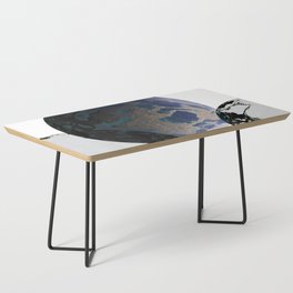 Abstract Blue Planet Coffee Table