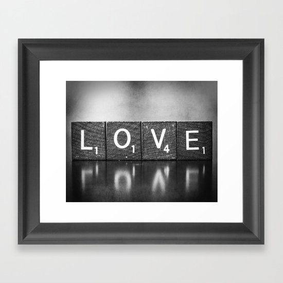 Love is a Beautiful Word - a fine art photograph Framed Art Print