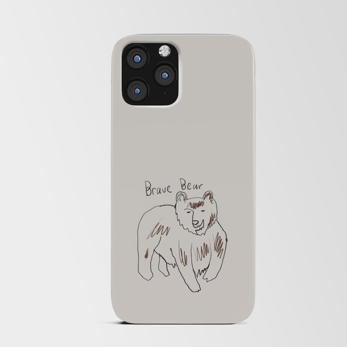 Brave bear iPhone Card Case