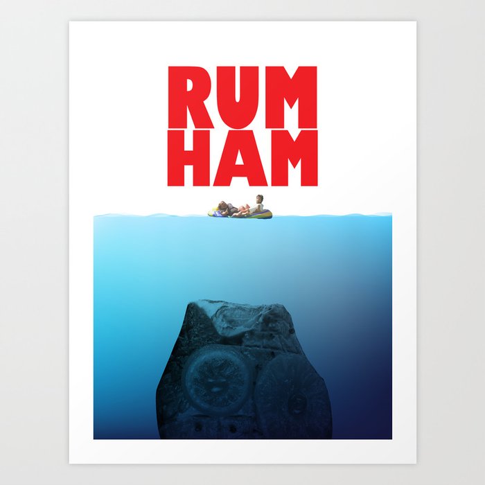 Rum Ham Art Print By Margywargy Society6