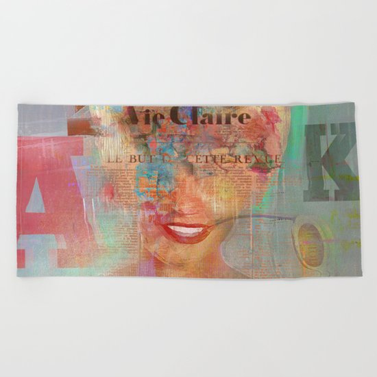 Destructuration 3 Beach Towel