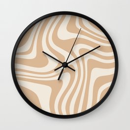 Abstract Wavy Stripes LII Wall Clock