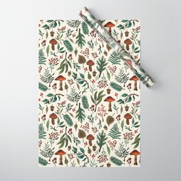 Mushroom Forest Pattern Wrapping Paper