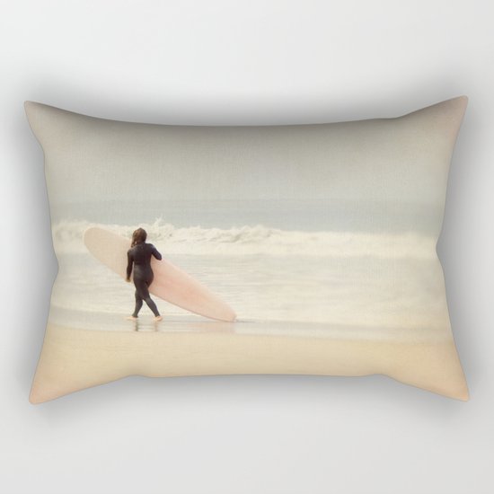 Surf Girl Rectangular Pillow