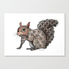 Squirrel Totem Canvas Print