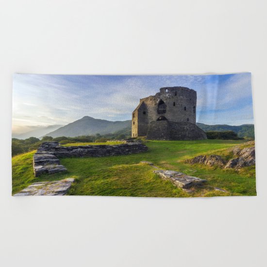 Dolbadarn Castle Beach Towel