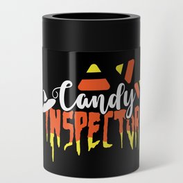 Candy Inspector Funny Halloween Cute Can Cooler