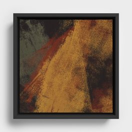 Autumn Abstract  Framed Canvas