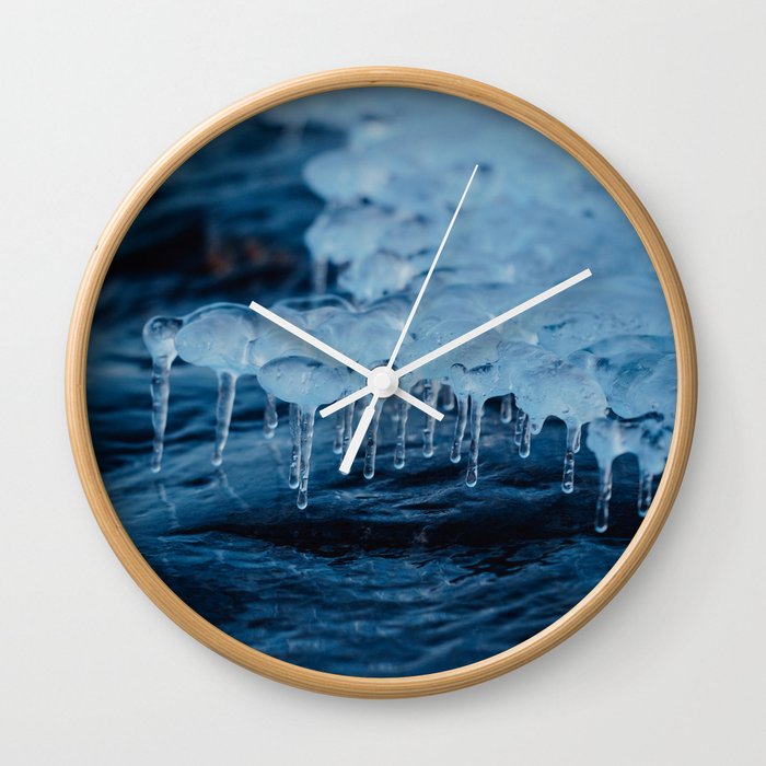 Frozen Shoreline Wall Clock