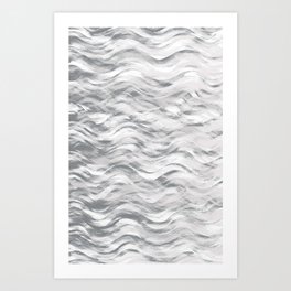 Silver Waves Art Print