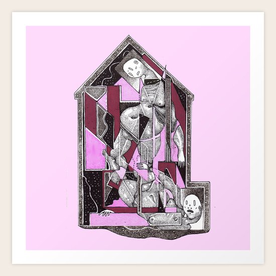house 3 Art Print
