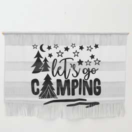Let's Go Camping Wall Hanging