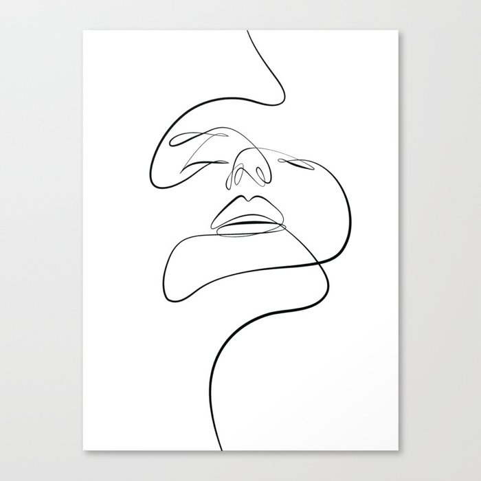 Face of passion Canvas Print