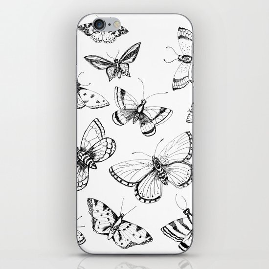 Butterflies and moths iPhone & iPod Skin