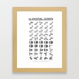 50 Digital Joints poster reference Framed Art Print