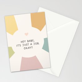 It's Just A Job Stationery Card