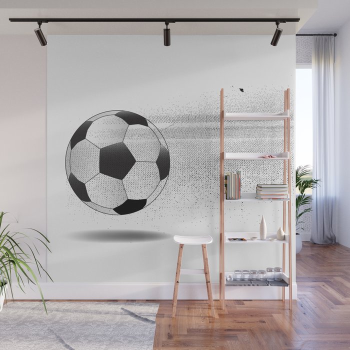 Moving Football Wall Mural By Homestead Society6