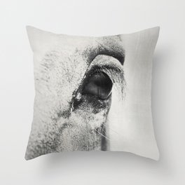 HorSe (V2 grey) Throw Pillow