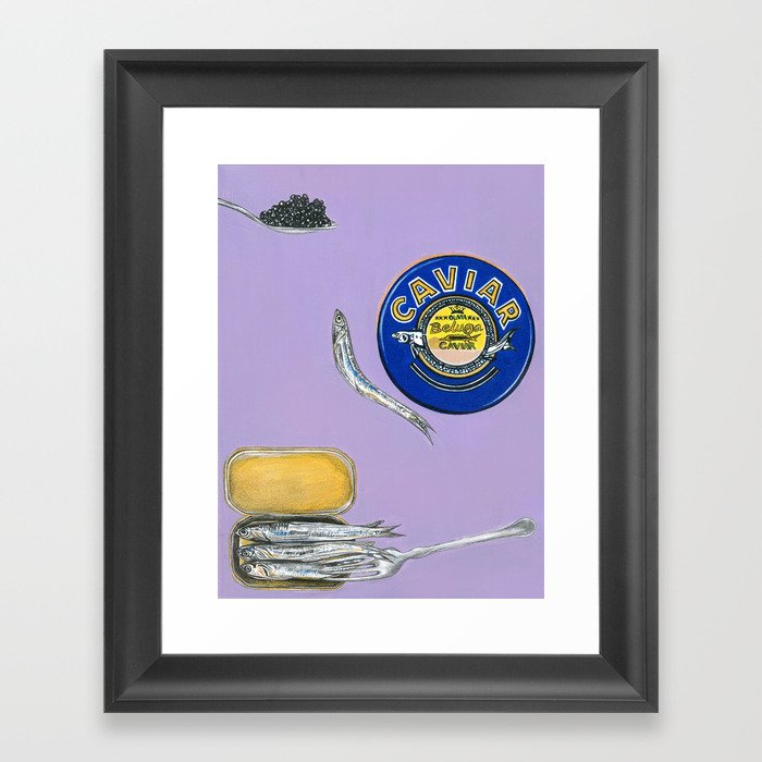 Caviar and Sardines part I Framed Art Print