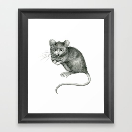 Funny mouse SK049 Framed Art Print