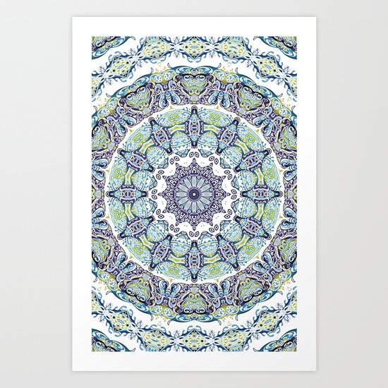 Turkish mandala Art Print