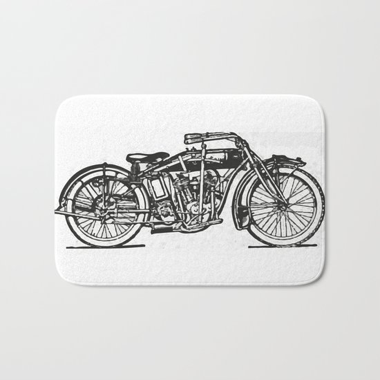 Motorcycle 2 Bath Mat
