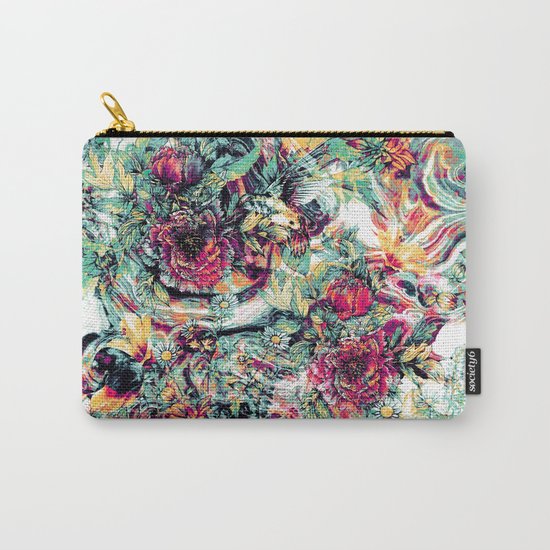 Flowers & Birds Carry-All Pouch