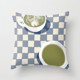 Green Tea Throw Pillow