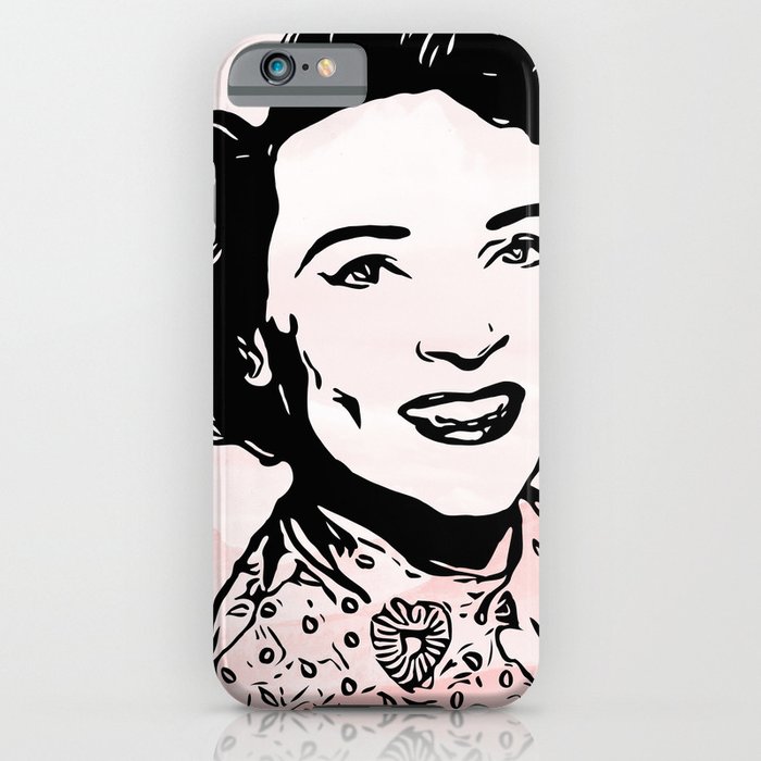 Betty White Pink Clouds iPhone Case